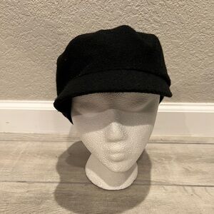 Vintage gap black wool ‘newsboy’ cap